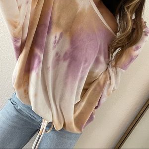 Like new Beach Girl Tie Dye Long-sleeve Top
